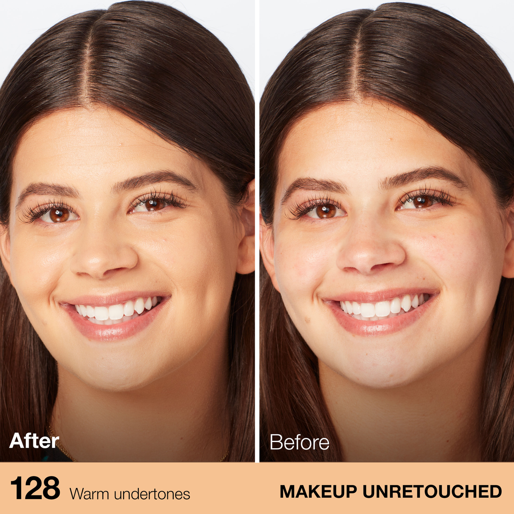 Base Fitme Dewy - 128 warm nude